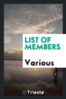 Image for List of Members