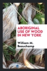 Image for Aboriginal Use of Wood in New York