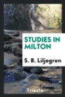Image for Studies in Milton