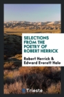 Image for Selections from the Poetry of Robert Herrick