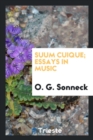 Image for Suum Cuique; Essays in Music