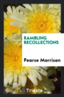 Image for Rambling Recollections