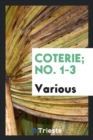 Image for Coterie; No. 1-3