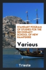 Image for Standart Pogram of Studies for the Secondary School of New Hampshire