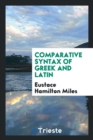Image for Comparative Syntax of Greek and Latin