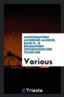 Image for Monographien Moderner Musiker, Band III, 15 Biographien Zeitgenossischer Tonsetzer