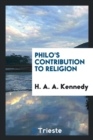 Image for Philo&#39;s Contribution to Religion