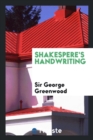 Image for Shakespere&#39;s Handwriting