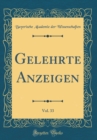 Image for Gelehrte Anzeigen, Vol. 33 (Classic Reprint)