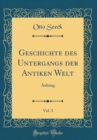 Image for Geschichte des Untergangs der Antiken Welt, Vol. 3: Anhang (Classic Reprint)