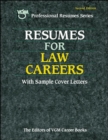 Image for Resumes for law careers  : with sample cover letters