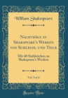 Image for Nachtrage zu Shakspeare&#39;s Werken von Schlegel und Tieck, Vol. 3 of 4: Mit 40 Stahlstichen zu Shakspeare&#39;s Werken (Classic Reprint)