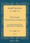 Image for Deutsche National-Litteratur, Vol. 37: Zweite Schlesische Schule II, Ziglers &quot;Asiatische Banise&quot; Und Proben aus der Romanprosa des 17. Und 18. Jahrhunderts (Classic Reprint)