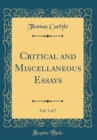 Image for Critical and Miscellaneous Essays, Vol. 1 of 7 (Classic Reprint)