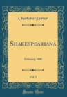 Image for Shakespeariana, Vol. 5: February, 1888 (Classic Reprint)