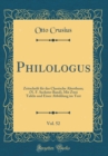 Image for Philologus, Vol. 52: Zeitschrift fur das Classische Alterthum; (N. F. Sechster Band), Mit Zwei Tafeln und Einer Abbildung im Text (Classic Reprint)