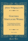 Image for Goethes SAmtliche Werke, Vol. 5 of 36: Neu Durchgesehene und ErgAnzte Ausgabe; Inhalt: Hermann und Dorothea, Achilleis, Reineke Fuchs (Classic Reprint)