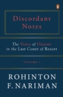 Image for Discordant Notes, Volume 1 : The Voice of Dissent in the Last Court of Last Resort | The most comprehensive, &amp; definitive book on the judgments of the Supreme Court of India | Law Books, Non-fiction