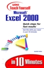 Image for Sams teach yourself Microsoft Excel 2000 in 10 minutes