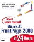 Image for Sams teach yourself Microsoft FrontPage 2000 in 24 hours