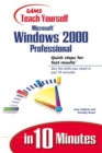 Image for Sams Teach Yourself Microsoft Windows 2000 Professional in 10 Minutes