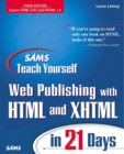 Image for Sams teach yourself Web publishing with HTML and XHTML in 21 days