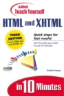Image for Sams teach yourself HTML and XHTML in 10 minutes