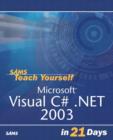 Image for TEACH YOURSELF VISUAL C# .NET