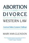 Image for Abortion and Divorce in Western Law