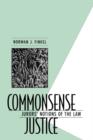 Image for Commonsense justice  : jurors&#39; notions of the law
