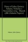 Image for Diary of John Quincy Adams : Volume 1