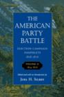 Image for The American party battle  : election campaign pamphlets, 1828-1876Vol. 2: 1854-1876