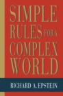 Image for Simple rules for a complex world.