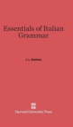 Image for Essentials of Italian Grammar