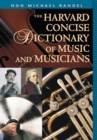 Image for Harvard Concise Dictionary of Music and Musicians