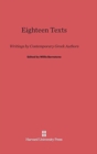 Image for Eighteen Texts : Writings by Contemporary Greek Authors