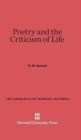 Image for Poetry and the Criticism of Life