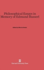 Image for Philosophical Essays in Memory of Edmund Husserl
