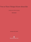 Image for Two or Three Things I Know About Her : Analysis of a Film by Godard