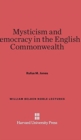 Image for Mysticism and Democracy in the English Commonwealth