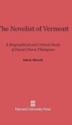 Image for The Novelist of Vermont : A Biographical and Critical Study of Daniel Pierce Thompson