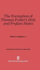 Image for The Formation of Thomas Fuller&#39;s Holy and Profane States