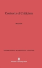 Image for Contexts of Criticism