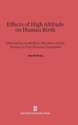 Image for Effects of High Altitude on Human Birth