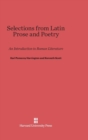 Image for Selections from Latin Prose and Poetry