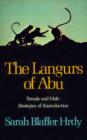 Image for The langurs of Abu  : female and male strategies of reproduction