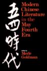 Image for Modern Chinese Literature in the May Fourth Era