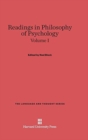 Image for Readings in Philosophy of Psychology, Volume I