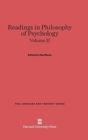 Image for Readings in Philosophy of Psychology, Volume II