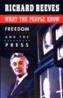 Image for What the people know  : freedom and the press